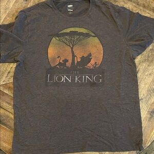 Old Navy Disney The Lion King Charcoal Tee Size XL